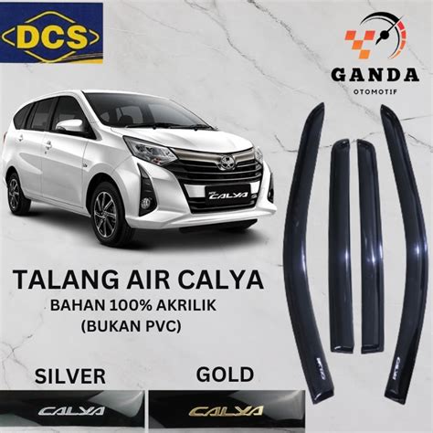 Jual Talang Air Mobil Toyota Calya Model Slim Bahan Akrilik Set Pcs