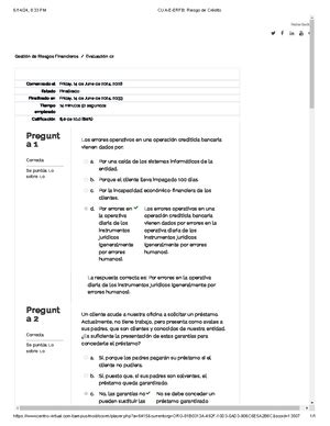 Caso Practico Gestion De Riesgo Banco Sabadeli CASO PRACTICO UNIDAD 1