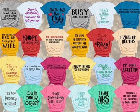 Sarcastic Svg Bundle Funny Svg Bundle Funny Shirt Svg Etsy