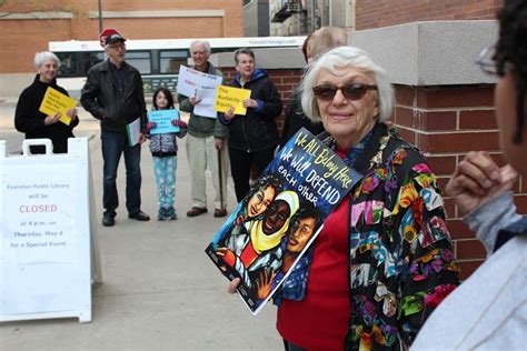 Demonstrators Call For Equity Audit Of Evanston Public Library ...