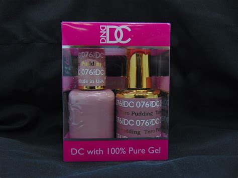 Dnd Dc Duo Soak Off Gel And Matching Nail Polish 076 Taro Pudding