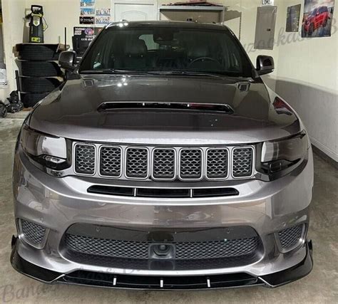 For 2017 2021 Jeep Grand Cherokee SRT8 TRACKHAWK Front Bumper Splitter