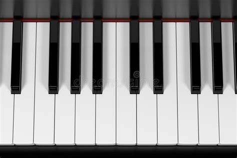 Piano Keyboard 3d Rendering Illustration Stock Photo Image Of White