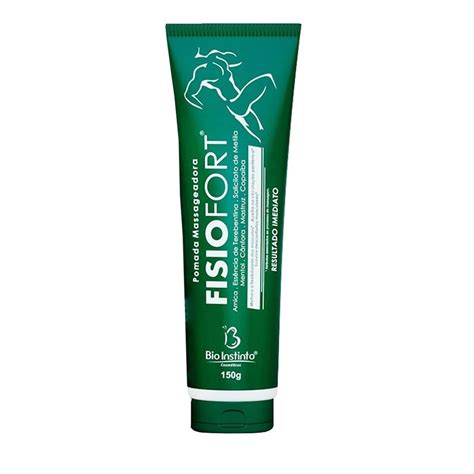 Pomada Massageadora Fisiofort Verde Bio Instinto Alivio Da Dor Shopee