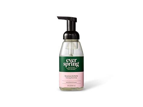 Everspring Geranium And Herbs Foaming Hand Soap 10 Fl Oz2957 Ml Ingredients And Reviews