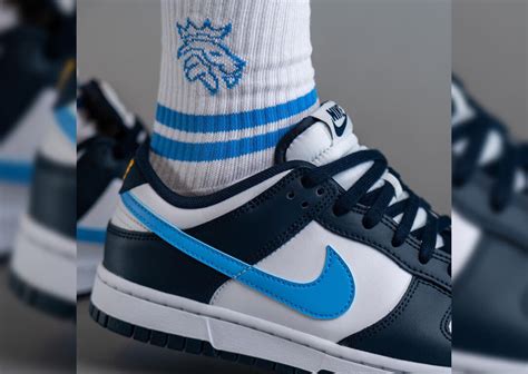 Shades Of Blue Take Over The Nike Dunk Low Navy White Uni Blue ...