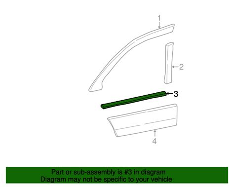 1998 2011 Lincoln Town Car OEM Weatherstrip Assembly Door Window YW1Z