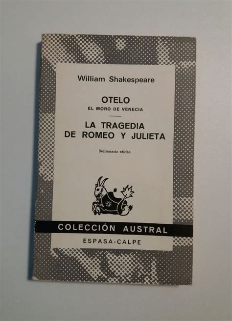 Lectura Otelo Y La Tragedia De Romeo Y Julieta De Segunda Mano Por 5