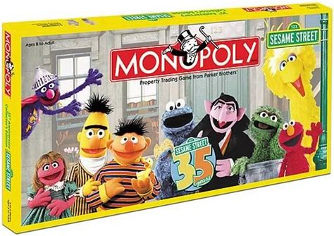 Sesame Street 35th Anniversary Monopoly - Entertainment Earth