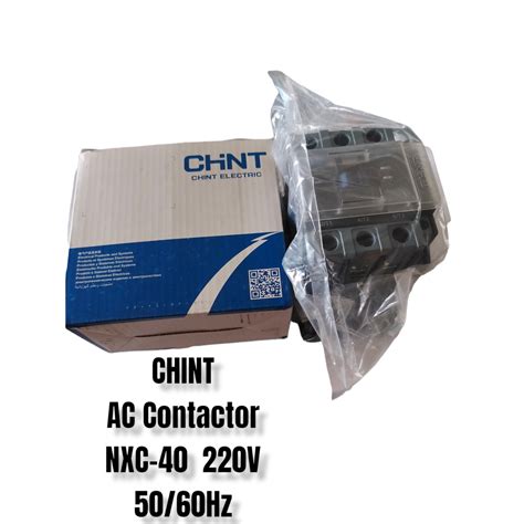 Jual AC CONTACTOR NXC 40 220V ORI CHINT Shopee Indonesia