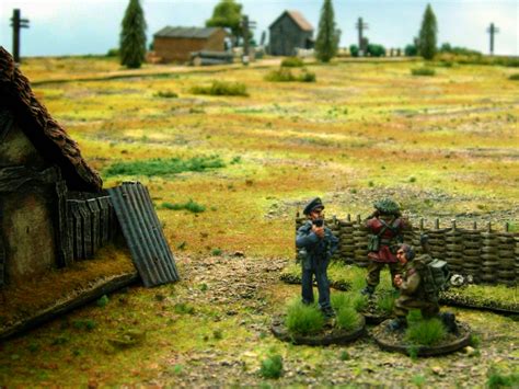 Wargaming With Silver Whistle WW2 2pdr ATG FOO Civilians And Terrain