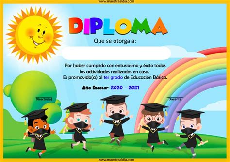 Diplomas Y Reconocimientos Editables Para Preescolar Diploma Movie