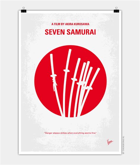 No200 My The Seven Samurai minimal movie poster | CHUNGKONG