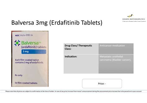 Mg Balversa Erdafitinib Tablet At Best Price In Thane By Daneen