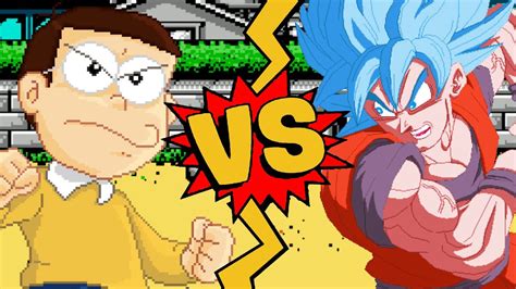 Mugen Battles Nobita Nobi Vs Goku All Forms Doraemon Vs