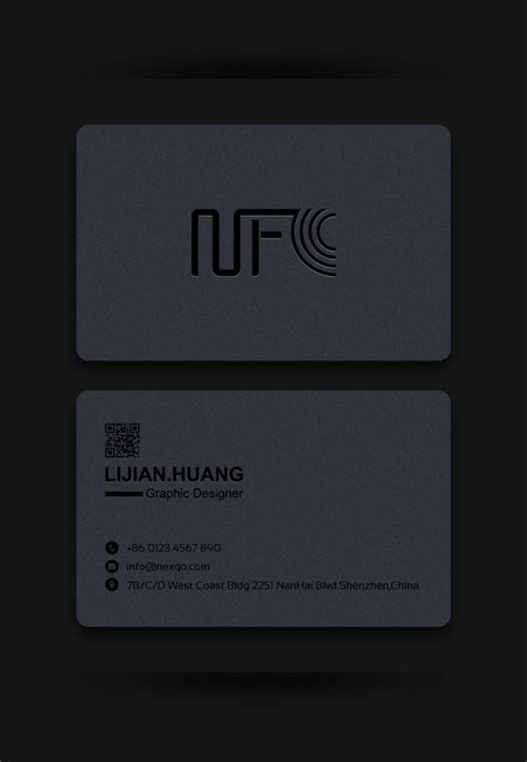 Pin by nexqo on NFC Business card design | Card design, Business card ...