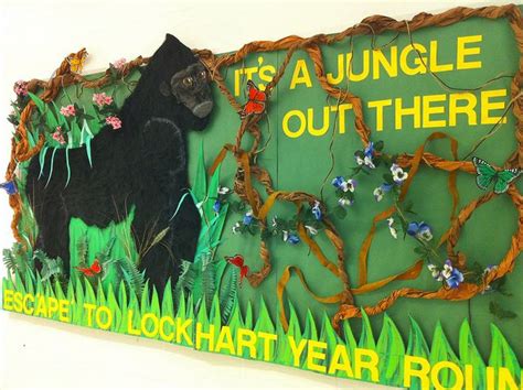 Jungle Bulletin Board Jungle Theme Classroom Decorations Jungle Theme Classroom Jungle