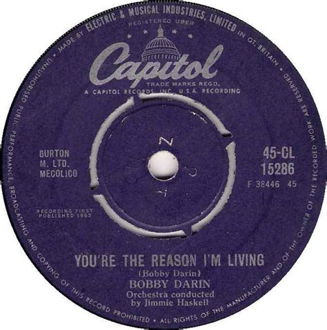 Bobby Darin You Re The Reason I M Living Vinyl Discogs