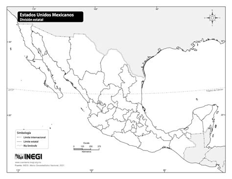 Mapa De M Xico Con Nombres Y Capitales