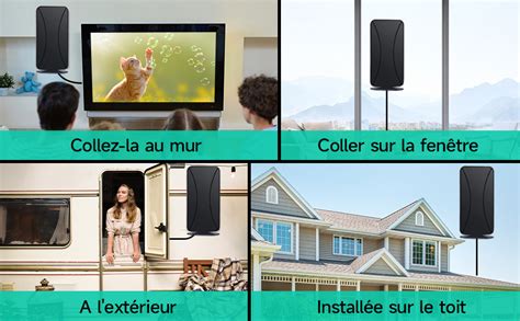 Antenne Tv Int Rieure Ext Rieure Km Antenne Hdtv Num Rique