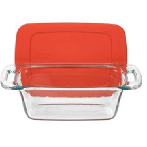 Pyrex 1090991 Easy Grab 1 5qt Loaf Dish With Red Cover Walmart Ca