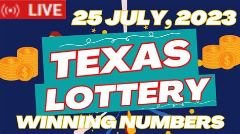 Texas Night Lottery Draw Results 25 July 2023 Pick 3 Daily 4