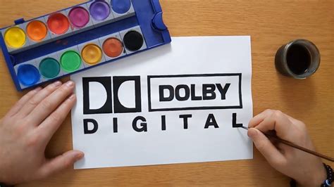 How To Draw The Dolby Digital Logo Youtube