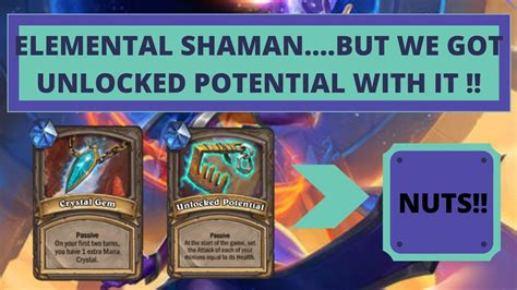 ELEMENTAL SHAMAN WITH UNLOCKED POTENTIAL 2 CHANCE Hearthstone