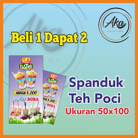 Jual Aka Printing Cetak Spanduk Es Teh Banner Teh Poci Spanduk Aneka Es