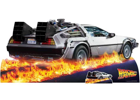 DeLorean Time Machine Car from Back to the Future Cardboard Cutout | Fruugo CA