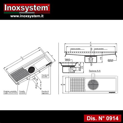 Grigliati Standard Scarico Orizzontale In Acciaio Inox