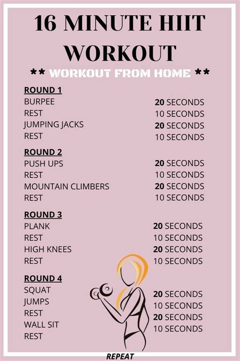 Hiit Workouts At Home In 2020 Hiit Workout Routine Hiit Workout At