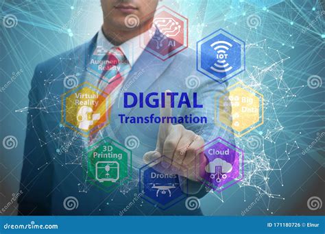 Digital Transformation And Digitalization Technology Concept Stock