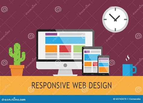 Web Responsivo Design Ilustraci N Del Vector Ilustraci N De Moderno