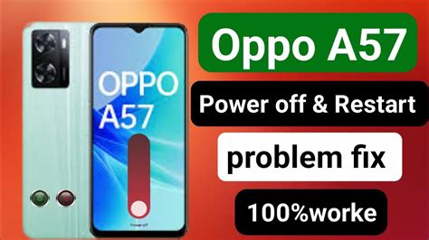 How To Power Off Oppo A57 2022 Oppo A57 Power Button System CPH