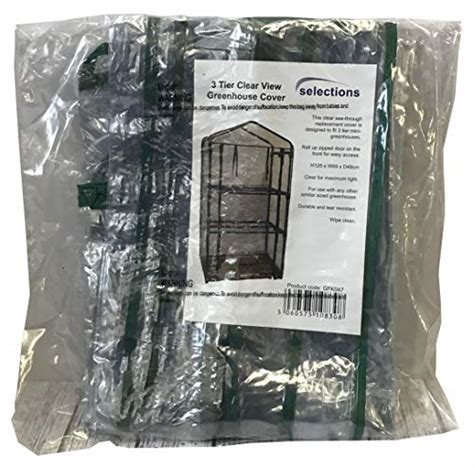 Selections 3 Tier Mini Greenhouse Clear View Replacement Cover ...