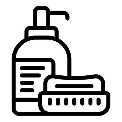 Premium Vector Liquid And Solid Soap Icon Outline Vector Hygienic