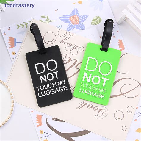 TERY Luggage Tags Anti Theft PVC Letters Baggage Name Tag Suitcase ID