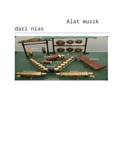 Docx Alat Musik Dari Nias Dokumen Tips