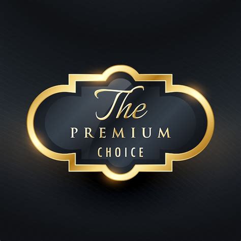 Premium Vector Stylish Premium Choice Label Design