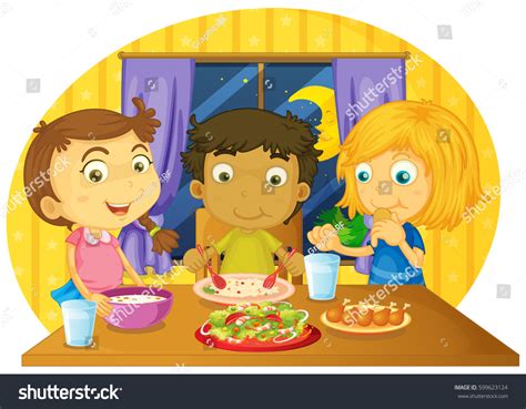 Child Eating Clipart: Over 5,269 Royalty-Free Licensable Stock Vectors ...