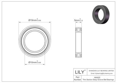 6800zz | Thin Section Ball Bearings | LILY Bearing