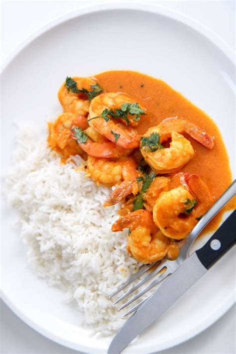 Indian Coconut Shrimp Curry Video Cooked By Julie Recipe Curry Shrimp Seafood Recipes