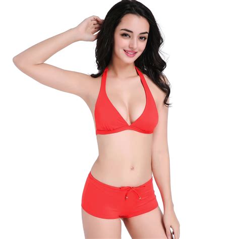 New Hot Sexy Bikini Women Big Red Benmingnian Swimsuit Bathing