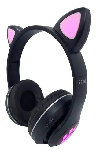 Auriculares Bluetooth Inalambricos Gamer Mic Oreja Gato Niño