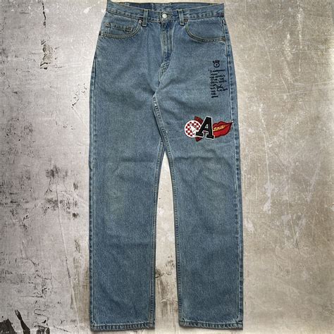 Vintage Levi’s 505 Patchwork/Doodle Jeans Fit 32x32 T… - Gem