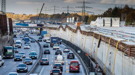 A7 In Hamburg Im Oktober Voll Gesperrt Bauarbeiten Im Elbtunnel