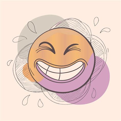 Uma Imagem De Desenho Animado De Um Rosto Sorridente Laranja As