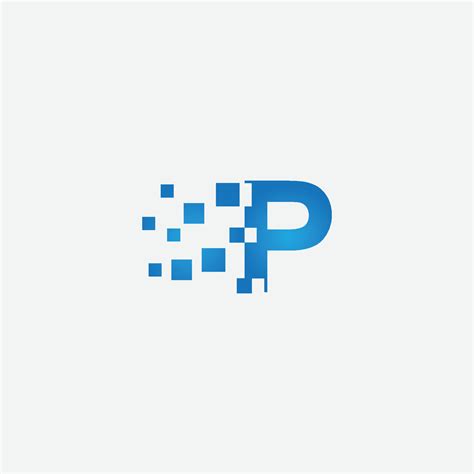 Vector Letter P Pixel Logo Designs 20615841 Vector Art At Vecteezy