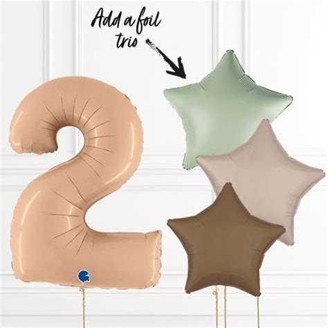 Inflated Satin Nude Birthday Balloon Numbers Partyrama